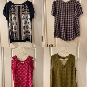 Lot of 4 Loft Tops